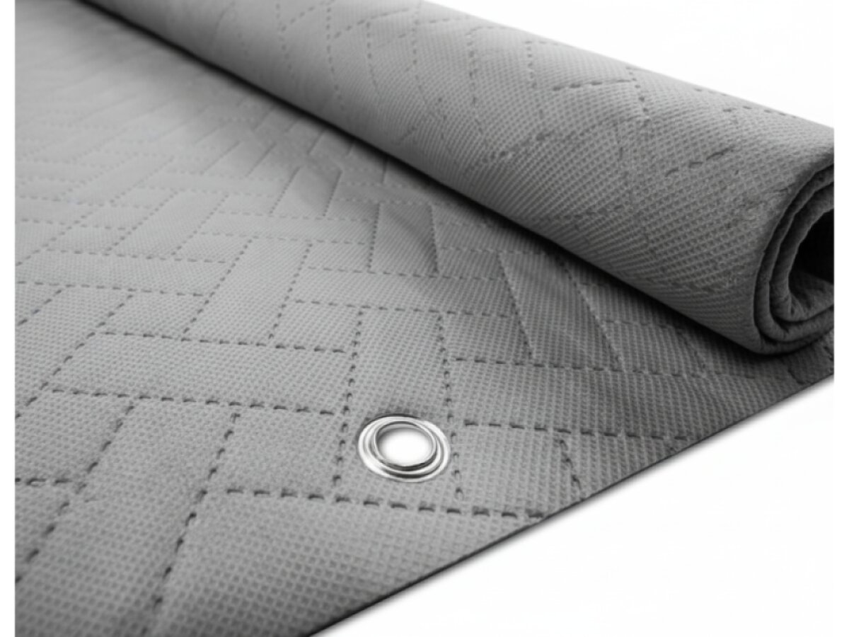 Balkonová zástěna PREMIUM výška 100 cm, šířka různé rozměry ratanový vzor šedá, 240g/m2 MyBestHome