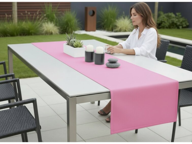 Venkovní běhoun - ubrus RUNNER color 13 růžová, různé rozměry Mybesthome