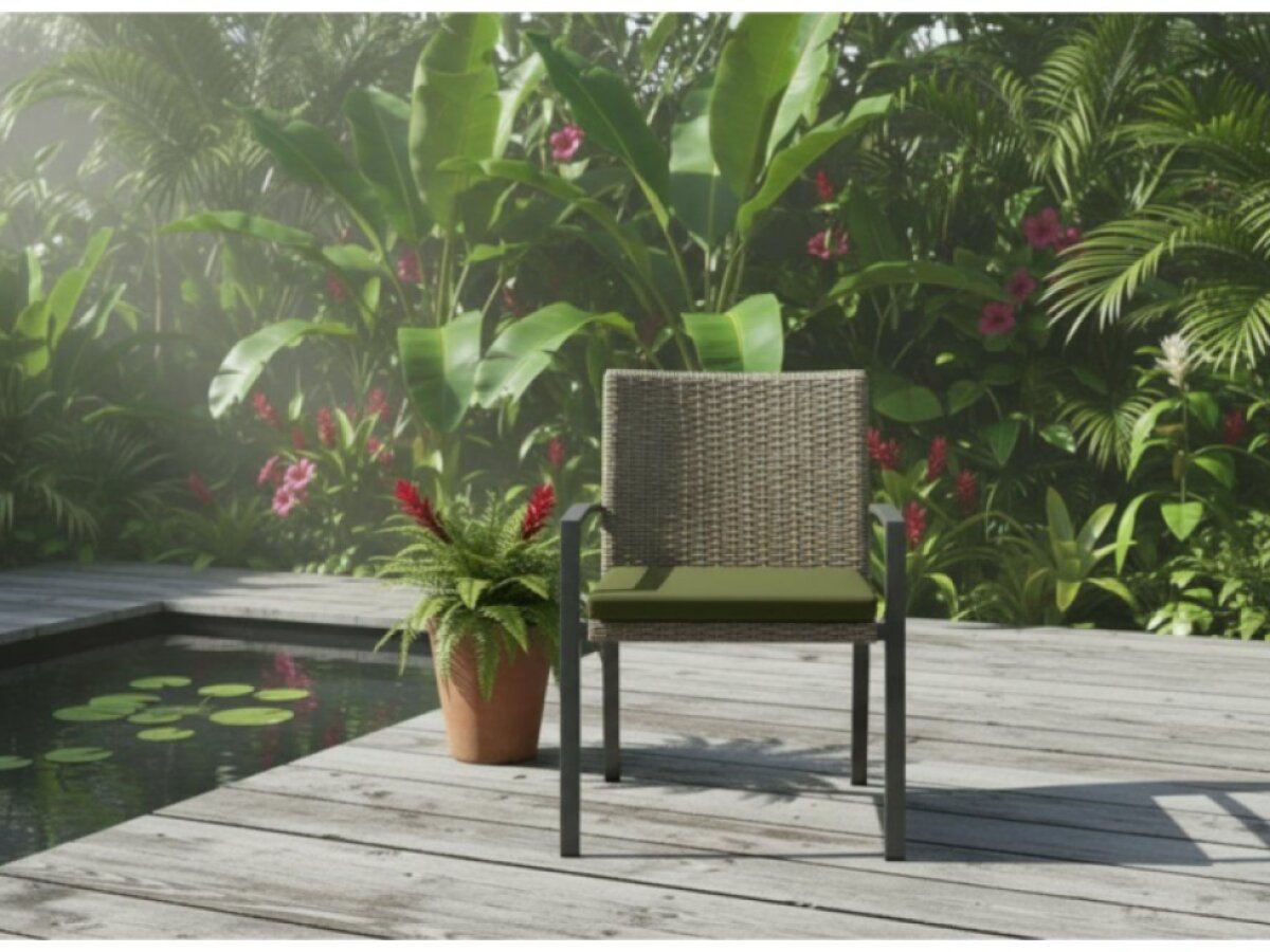 Zahradní podsedák na židli GARDEN color 18 zelená 40x40x4 cm Mybesthome