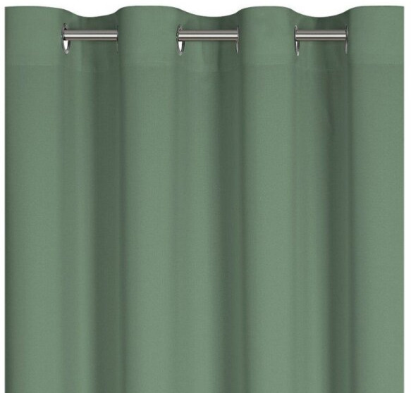 Dekorační dlouhý jednobarevný závěs s kroužky EASY TOP tmavě mátová 1x140x250 cm (cena za 1 kus) MyBestHome