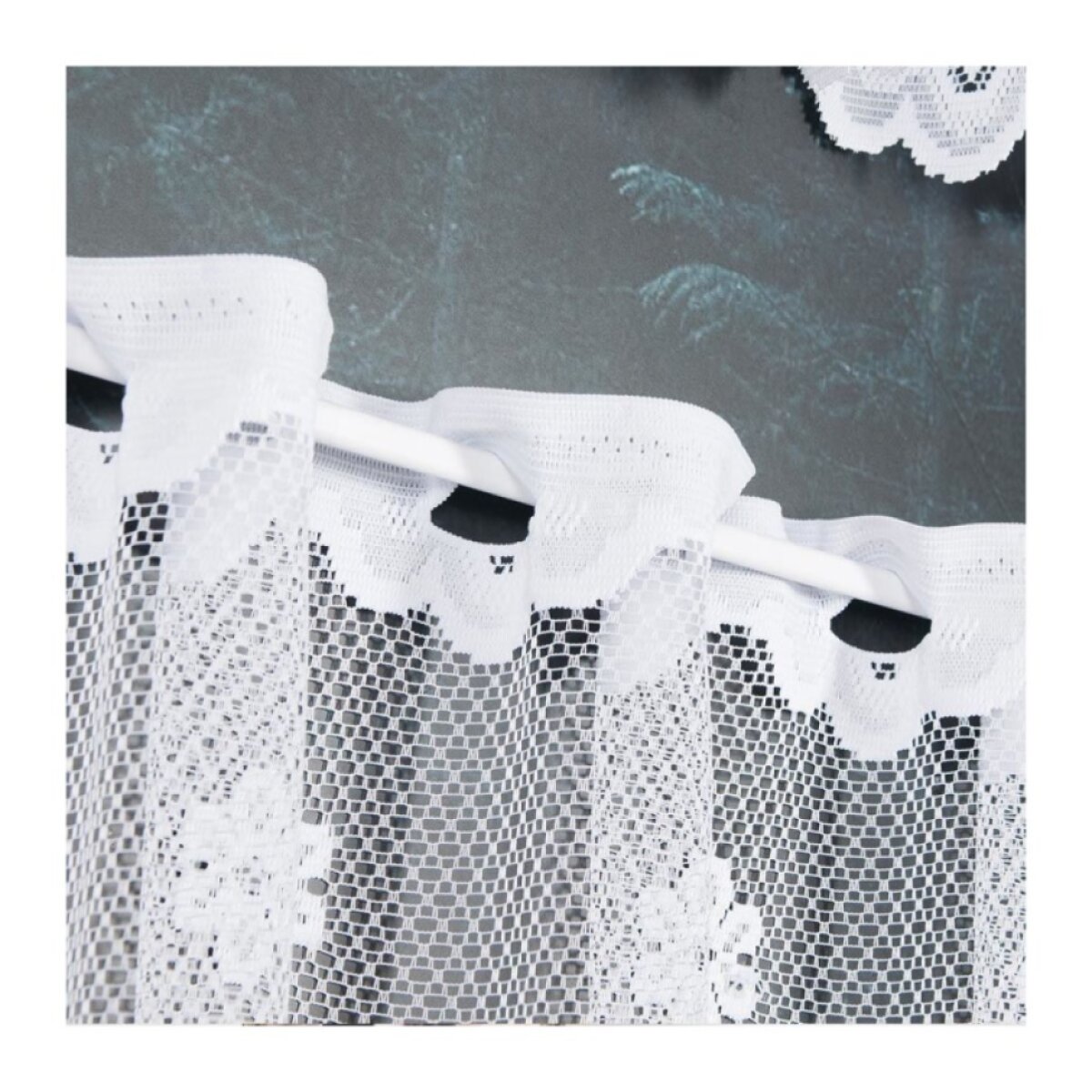 Dekorační metrážová vitrážová záclona MILA bílá výška 70 cm MyBestHome