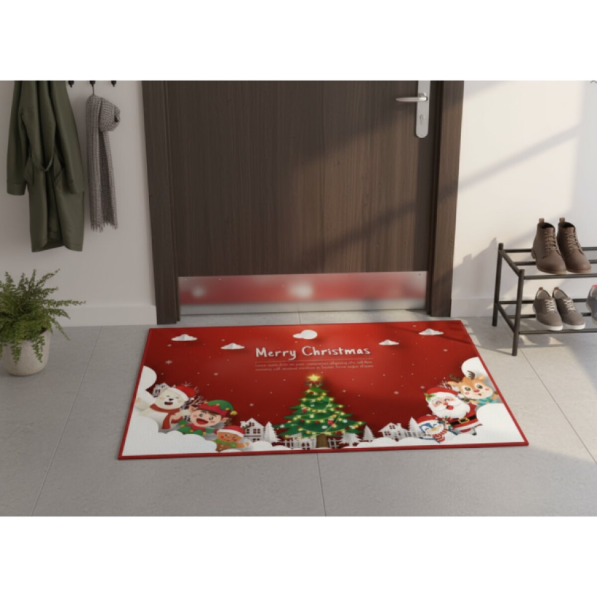 Vánoční rohožka - předložka CHRISTMAS TIME motiv VI. 60x90 cm Mybesthome