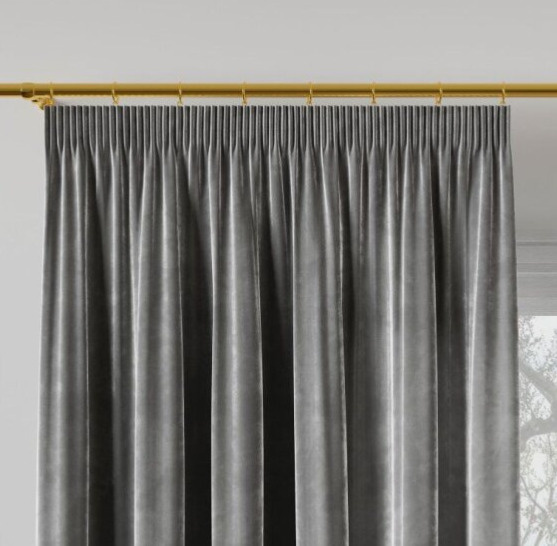 Dekorační závěs s řasící páskou VALMONT 140 cm x 250 nebo 260 cm color 006 tmavě šedá (cena za 1 kus) MyBestHome