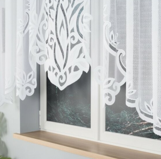 Dekorační oblouková krátká záclona na žabky POLA 140 bílá 300x140 cm MyBestHome