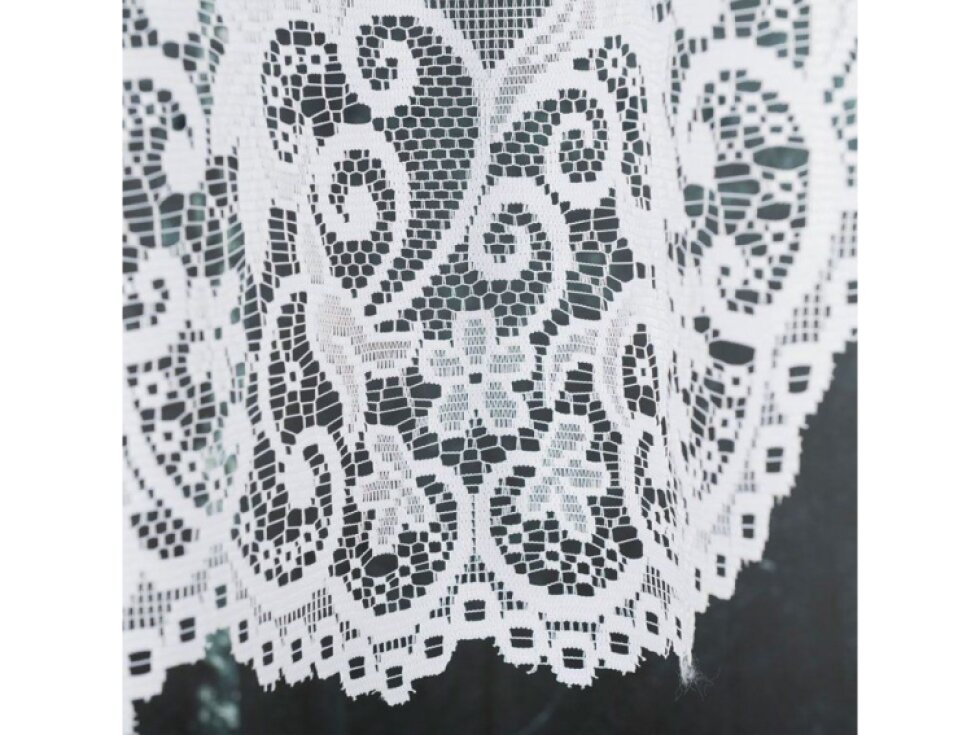 Dekorační oblouková krátká záclona na žabky BERENIKA 140 bílá 300x140 cm MyBestHome