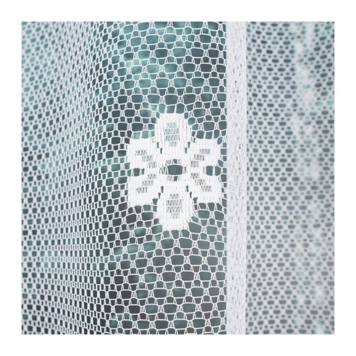 Dekorační oblouková krátká záclona na žabky FLORENTYNA 330x140 cm MyBestHome