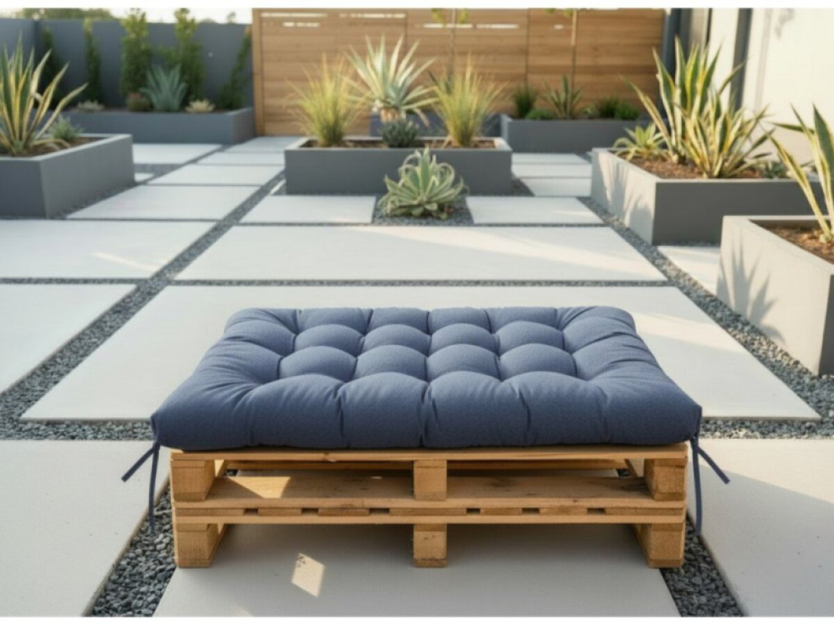 Paletový prošívaný sedák ALEX 120x80 cm color 04 modrá Mybesthome