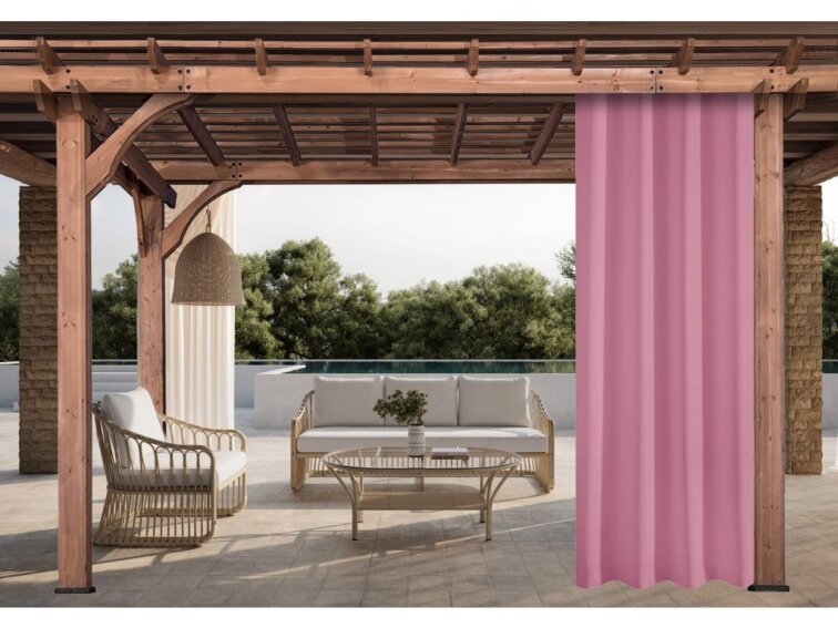 Venkovní zahradní závěs s tunýlkem JAMAICA color 13 růžová, různé rozměry MyBestHome