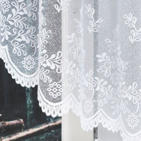 Dekorační oblouková krátká záclona na žabky KAROLINA bílá 300x130 cm MyBestHome