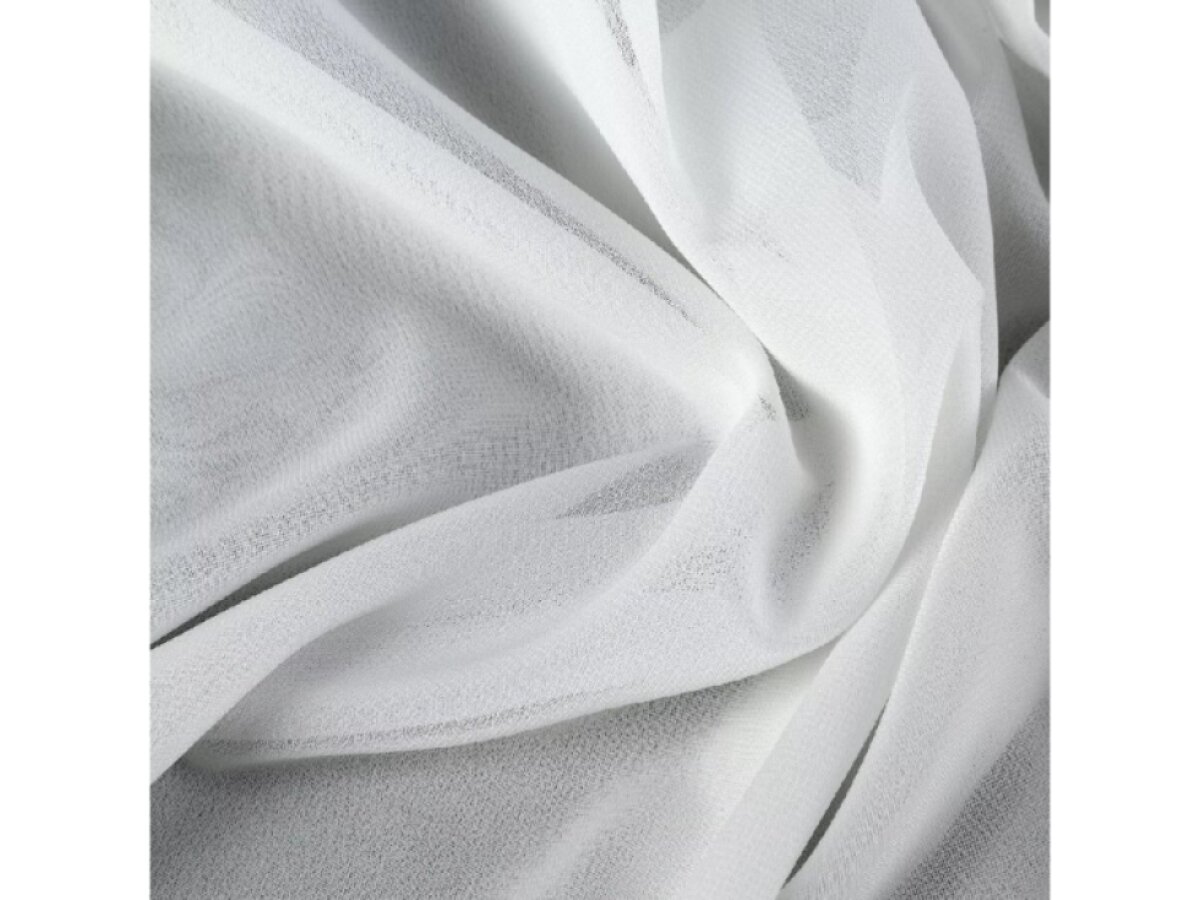 Dekorační dlouhá šifonová záclona s kroužky ARIANNA 140x270 cm bílá (cena za 1 kus) MyBestHome