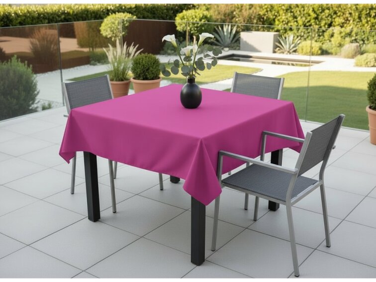 Venkovní čtvercový ubrus TERRA color 36 tmavě růžová, různé rozměry Mybesthome