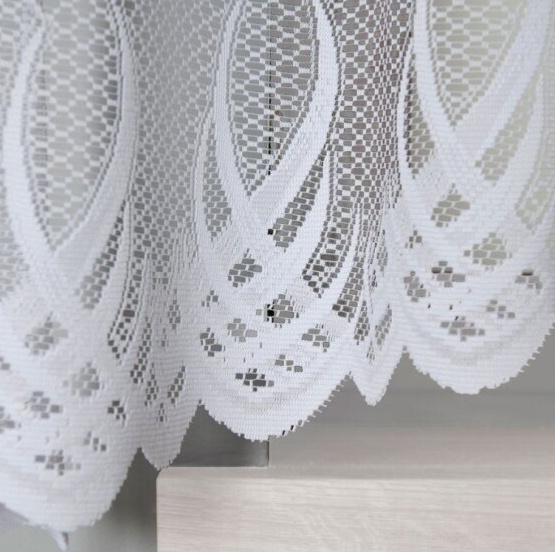 Dekorační oblouková krátká záclona na žabky GOSIA bílá 300x160 cm MyBestHome