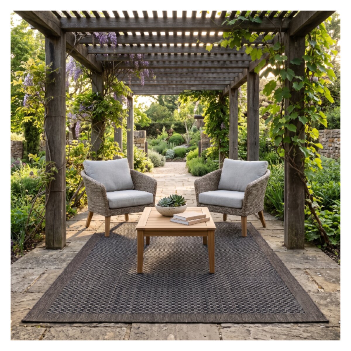 Venkovní vzorovaný koberec NEW OUTDOOR GLAD 160x220 cm