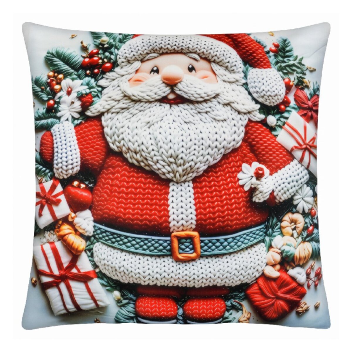Vánoční povlak na polštář FOLK CHRISTMAS motiv III. 40x40 cm