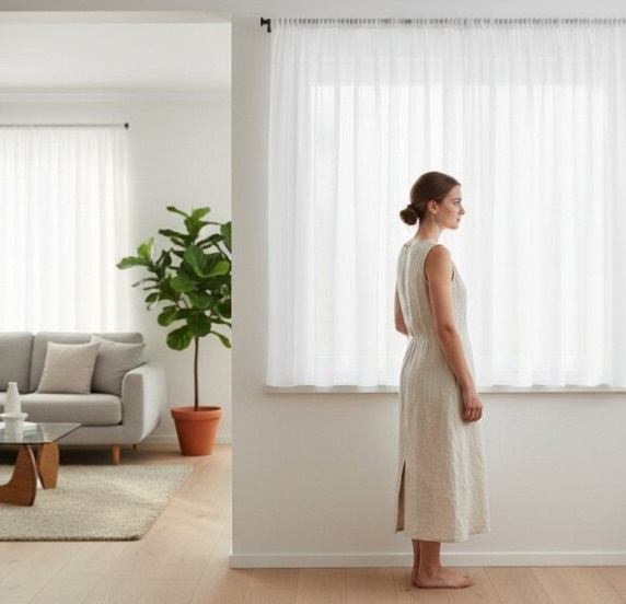 Dekorační krátká voálová záclona s řasící páskou LUNA 300x160 cm bílá MyBestHome