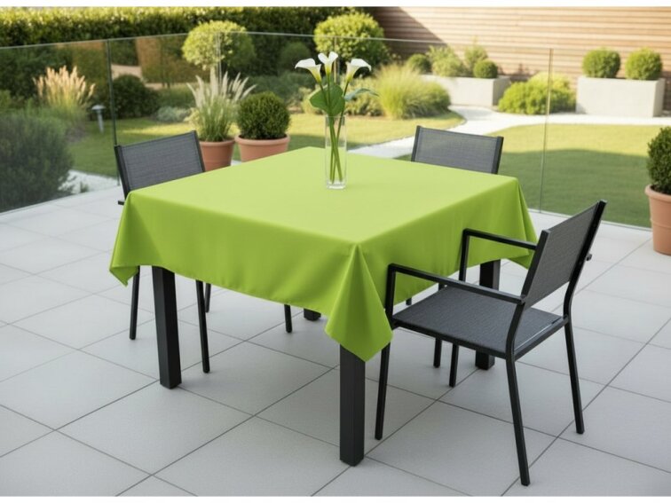 Venkovní čtvercový ubrus TERRA color 19 limonka, různé rozměry Mybesthome