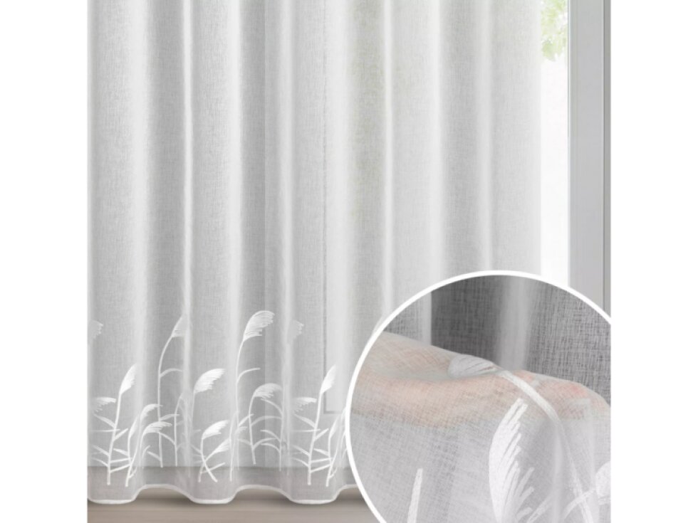 Dekorační vzorovaná záclona s kroužky SLIM 400x250 cm MyBestHome