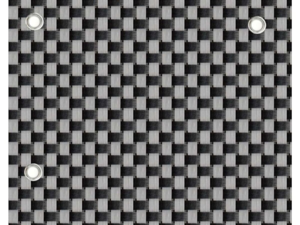 Balkonová ratanová zástěna s očky PORI výška 90 cm, 100 cm - cena za 1 běžný metr černá/šedá MyBestHome