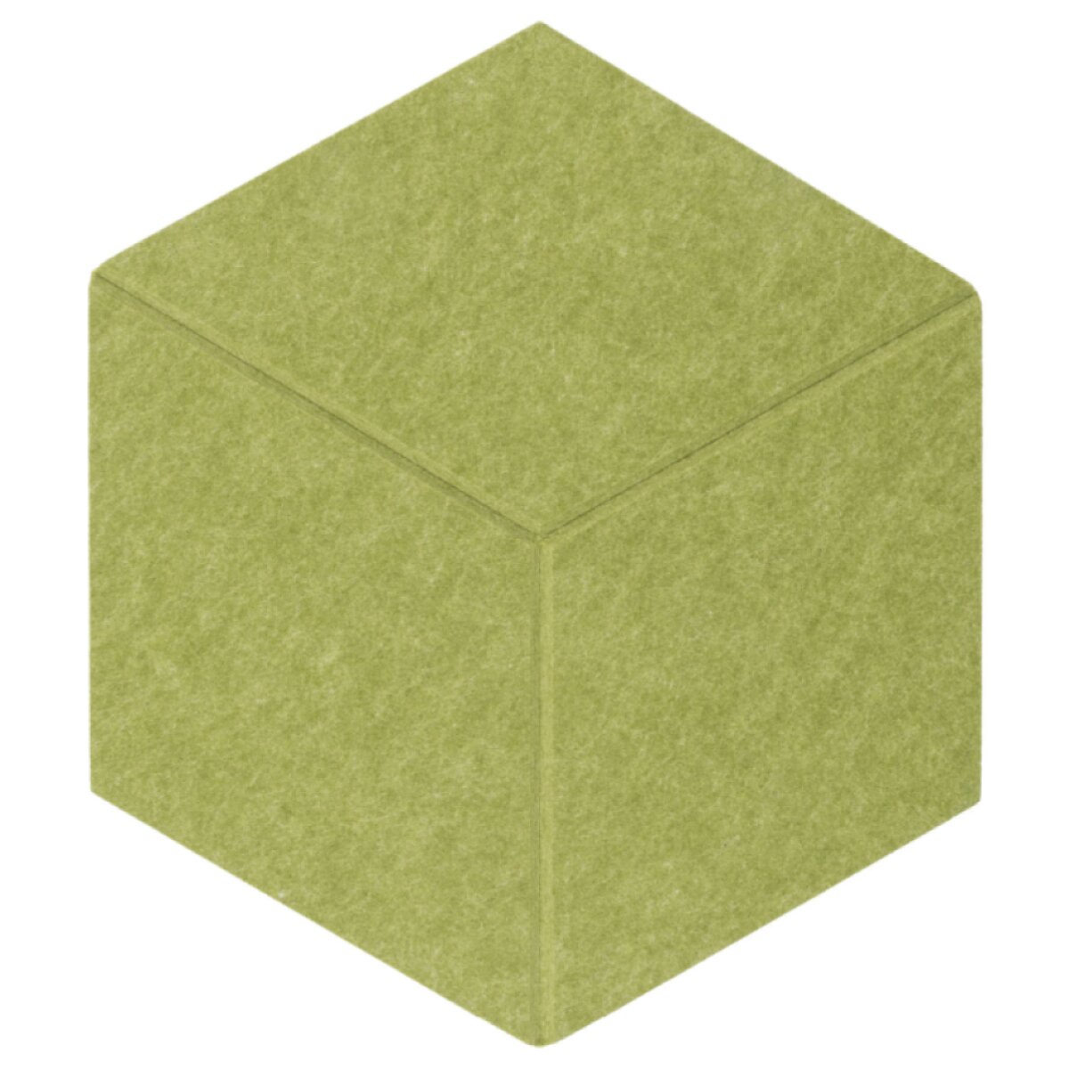 Dekorativní filcový nástěnný panel CROSS DESIGN zelená 40x46 cm hexagon - sada 2 ks