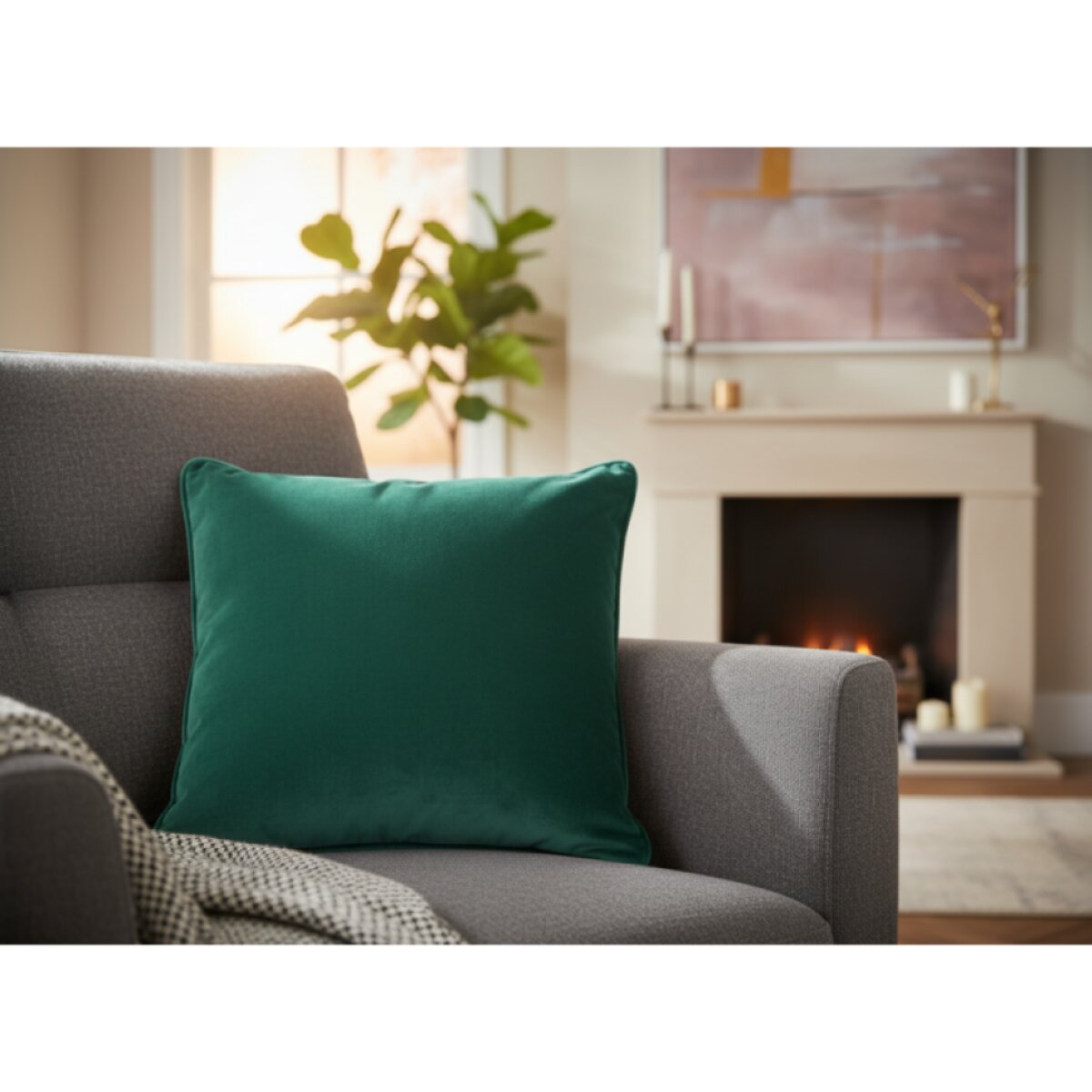 Povlak na polštář VELVET zelená/mátová 45x45 cm Mybesthome