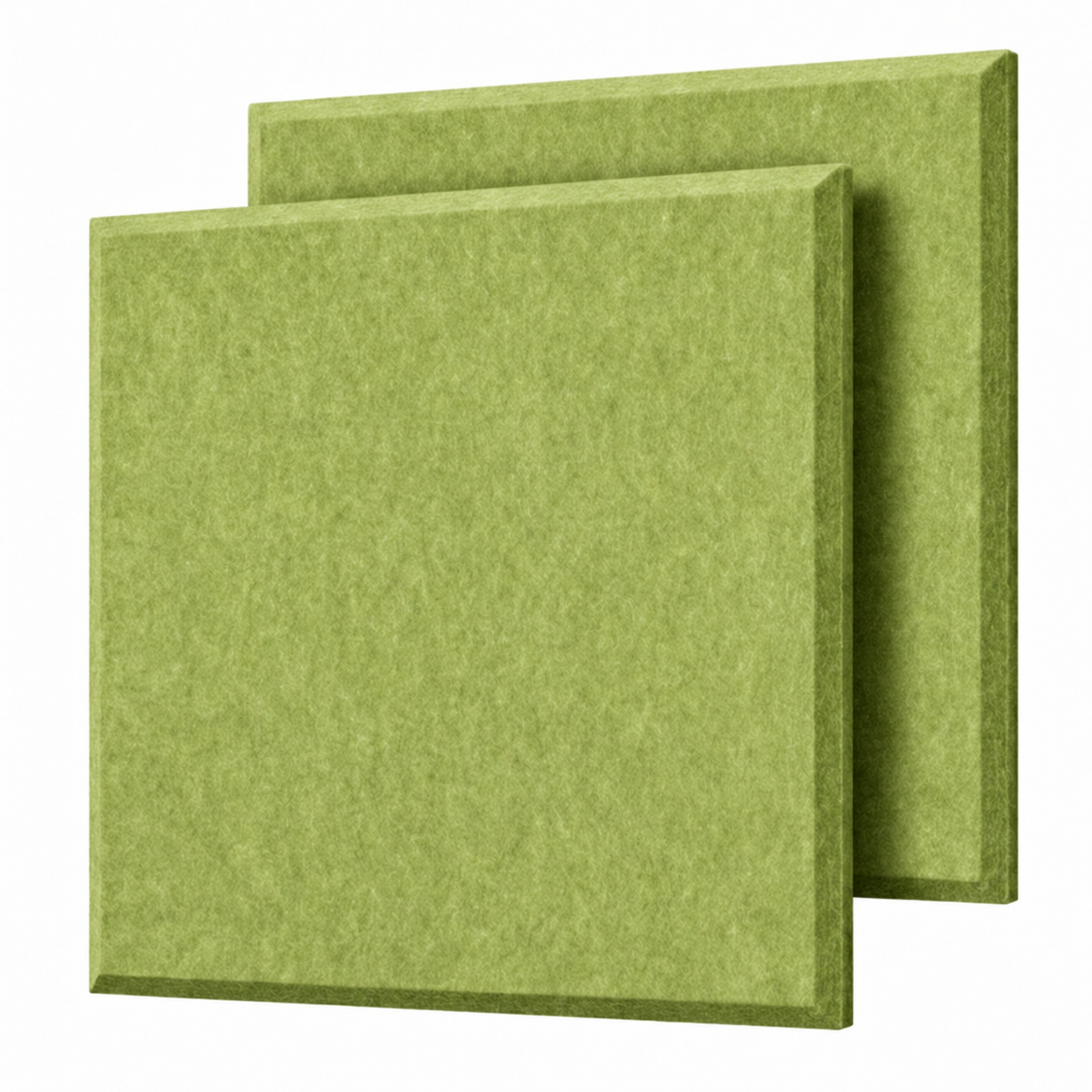 Dekorativní filcový nástěnný panel CROSS zelená 40x40 cm čtverec - Cena za 2 kusy v balení