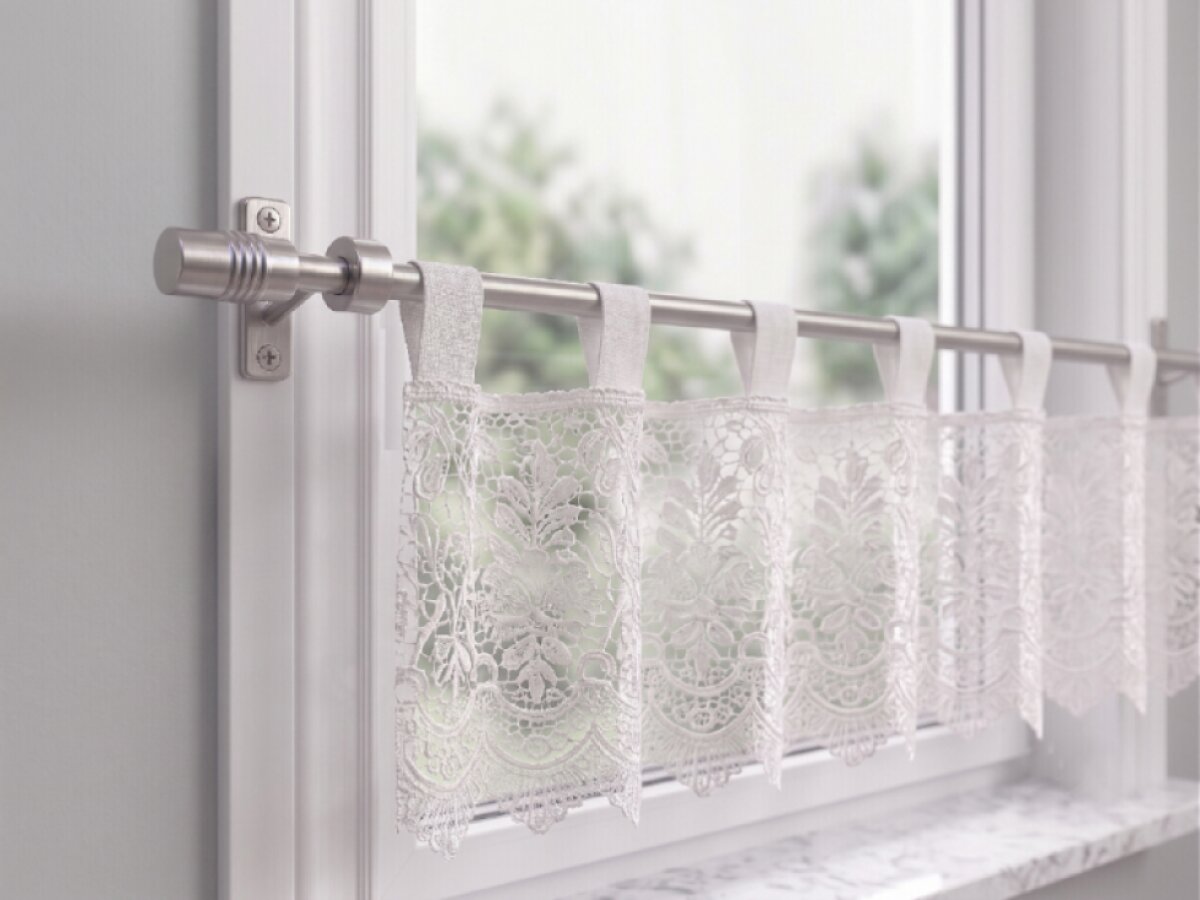 Vitrážová teleskopická kovová tyč - vitrážka 40-60 cm, 60-80 cm ROMEO matná stříbrná Mybesthome