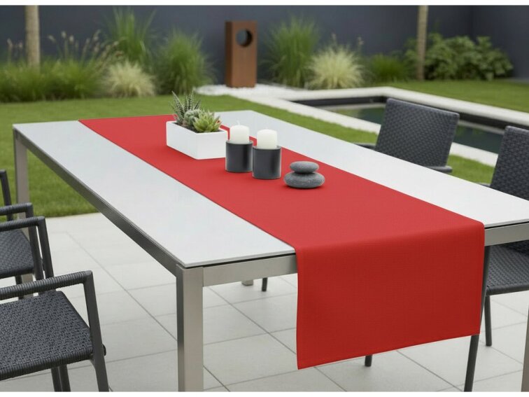 Venkovní běhoun - ubrus RUNNER color 10 červená, různé rozměry Mybesthome