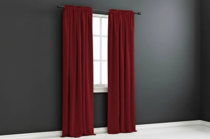 Zatemňovací závěs s řasící páskou "BLACKOUT" SHARY 135x270 cm, červená, (cena za 1 kus) MyBestHome