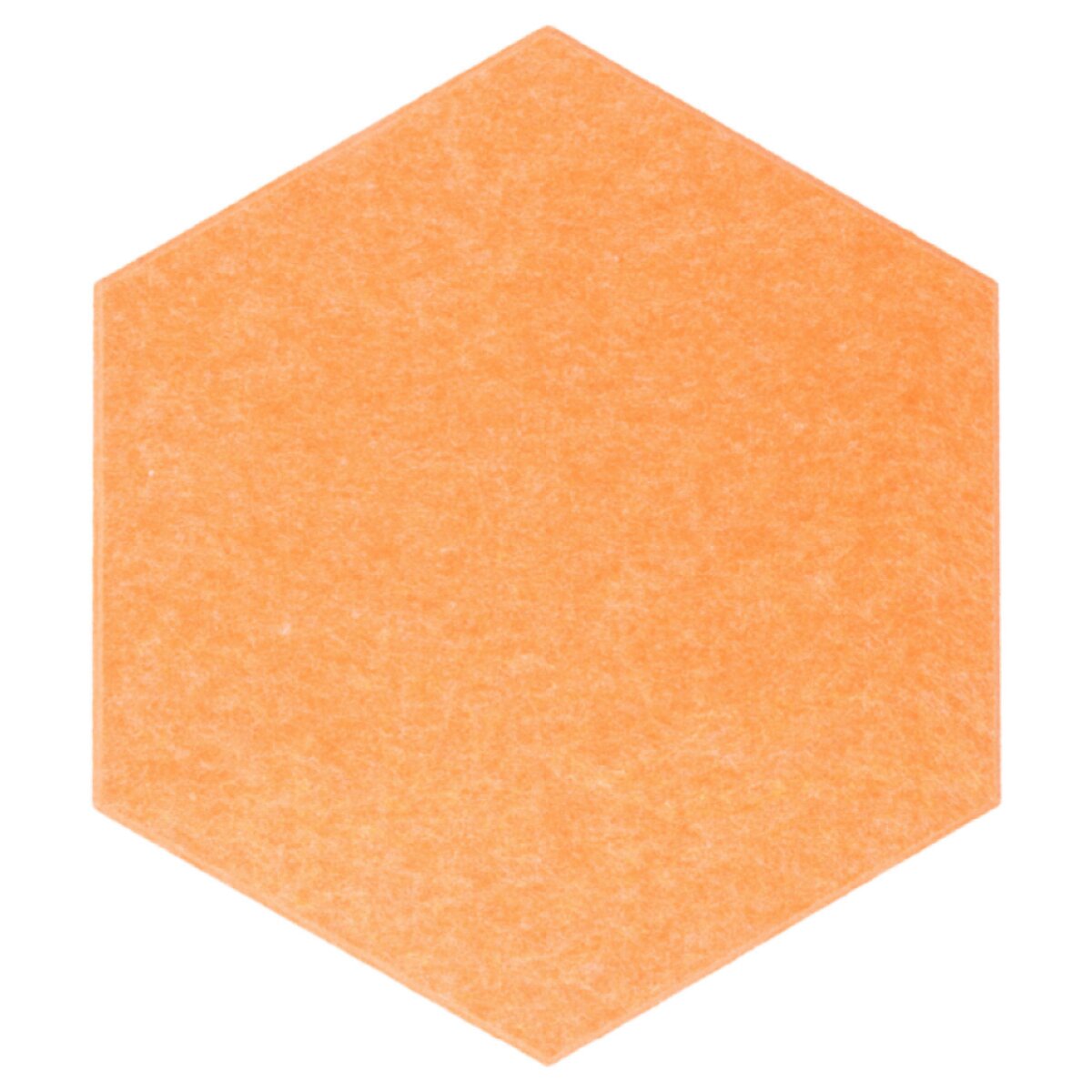 Dekorativní filcový nástěnný panel CROSS pomerančová 40x46 cm hexagon - sada 2 ks