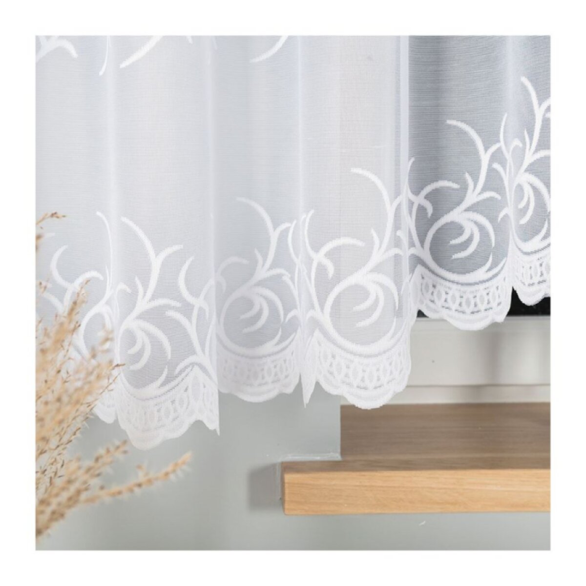 Dekorační krátká vzorovaná záclona na žabky BAKARO 520x160 cm MyBestHome