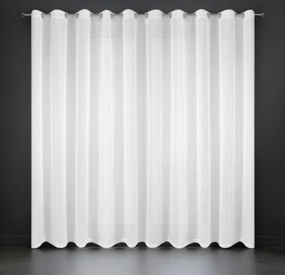 Dekorační dlouhá voálová záclona s kroužky EDEN bílá 500x250 cm MyBestHome