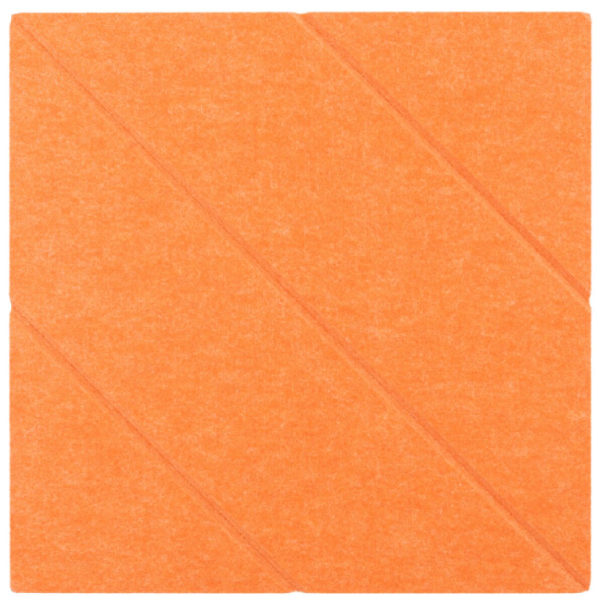 Dekorativní filcový nástěnný panel CROSS DESIGN pomerančová 40x40 cm čtverec - Cena za 2 kusy v balení