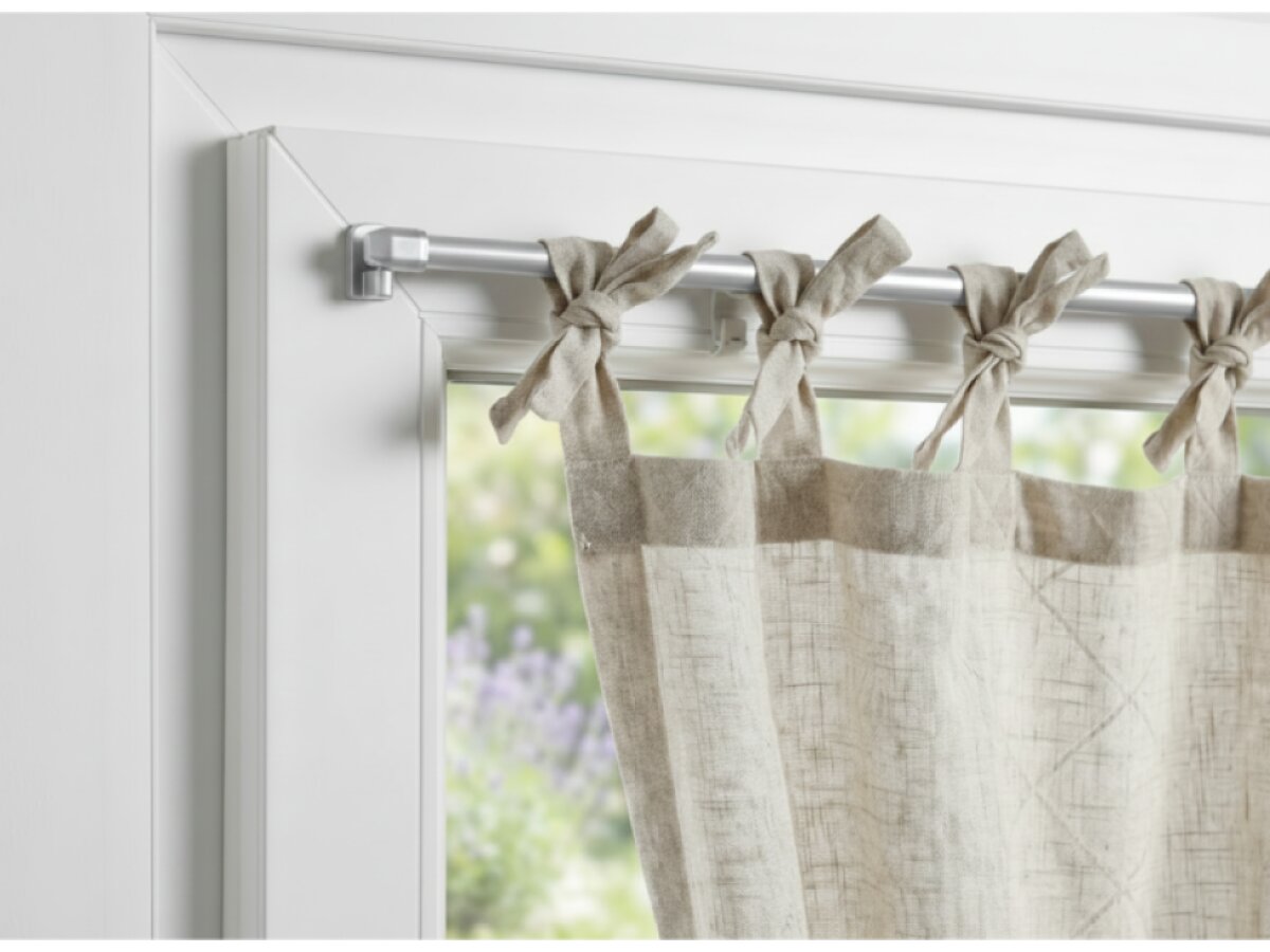 Vitrážová teleskopická samolepící tyč - vitrážka VARIO MAXI 2 kusy stříbrná 80-120 cm, 100-180 cm Mybesthome