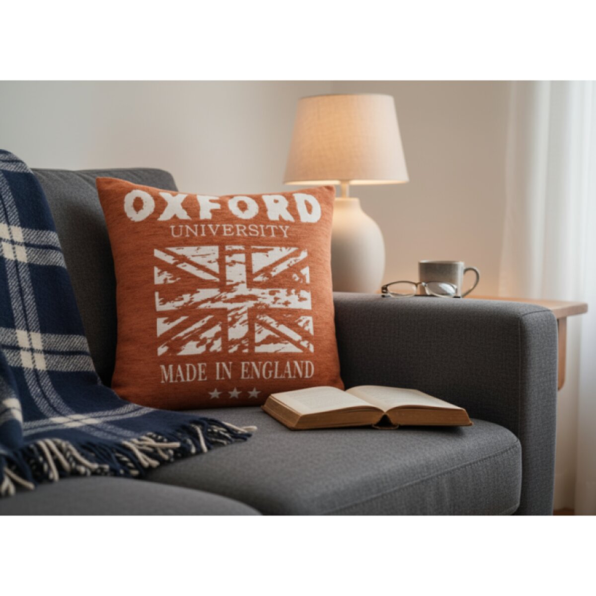 Povlak na polštář OXFORD 45x45 cm žinylka/gobelín oranžová Mybesthome