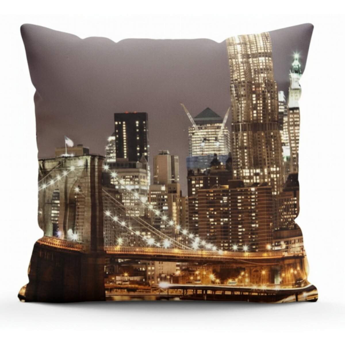 Povlak na polštář BROOKLYN BRIDGE 40x40 cm newyorský most MyBestHome