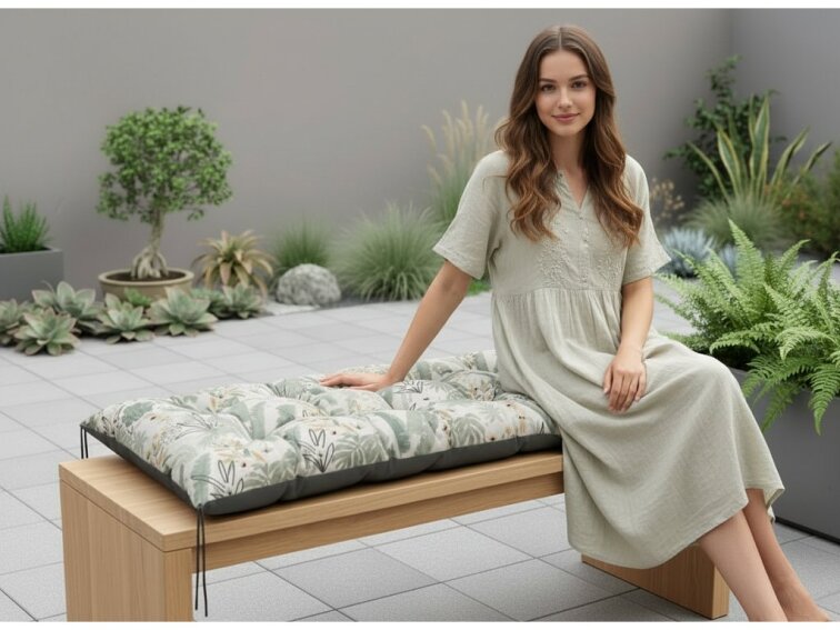 Prošívané sezení na lavici WILSON vzor 133 různé rozměry, polstr na zahradní lavici - sedák Mybesthome