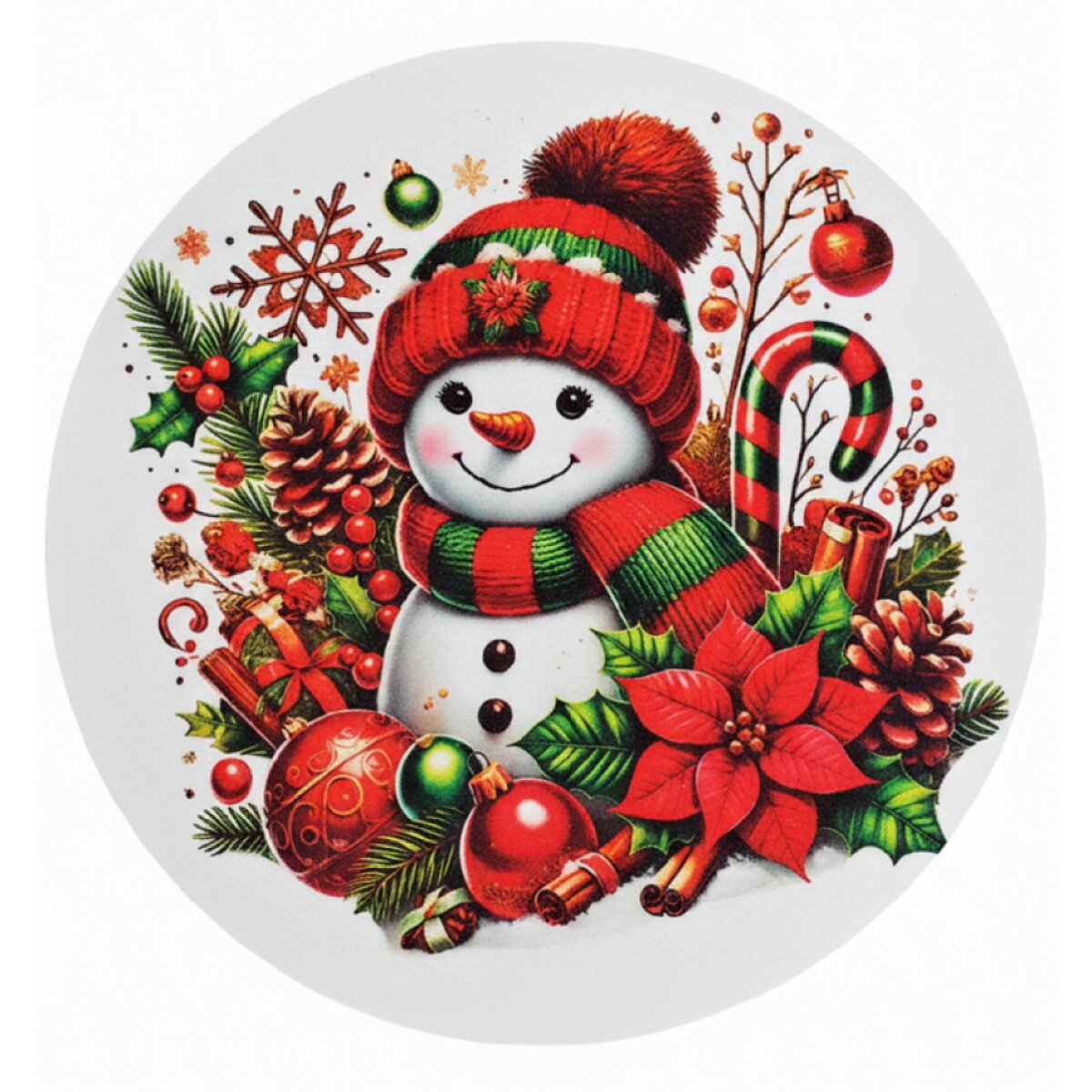 Vánoční dekorační ubrousek MERRY CHRISTMAS I. Ø 38 cm