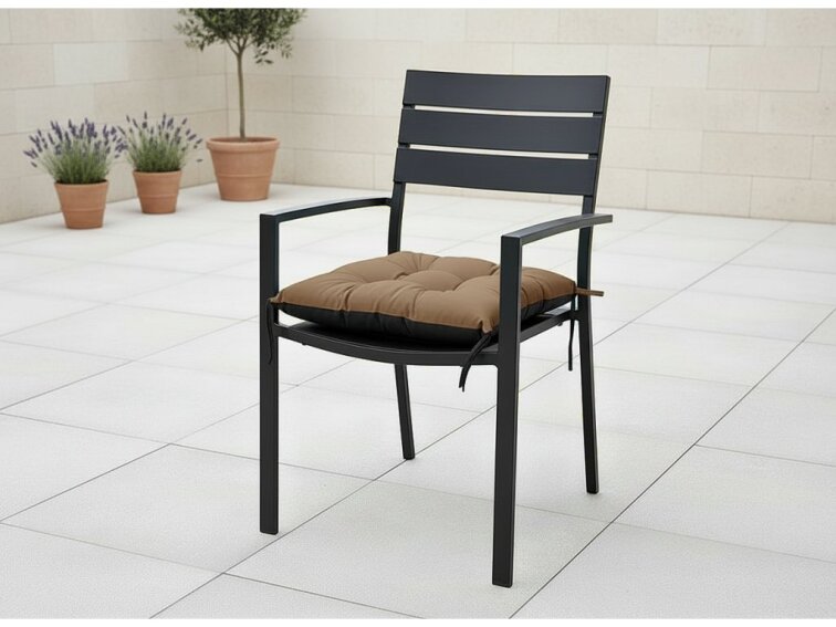 Zahradní prošívaný podsedák na židli JACOB color 44 cappucino 45x45 cm Mybesthome