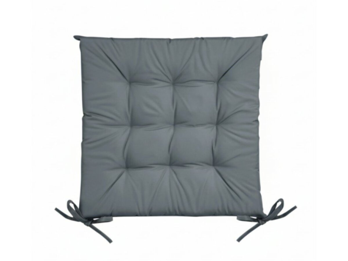 Zahradní prošívaný podsedák na židli GIARDINO šedá 40x40x5 cm Mybesthome