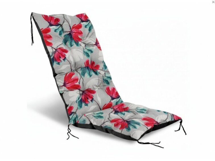 Zahradní prošívaný podsedák na židli s opěrkou 50x50x80 cm CALLUM vzor 132 Mybesthome