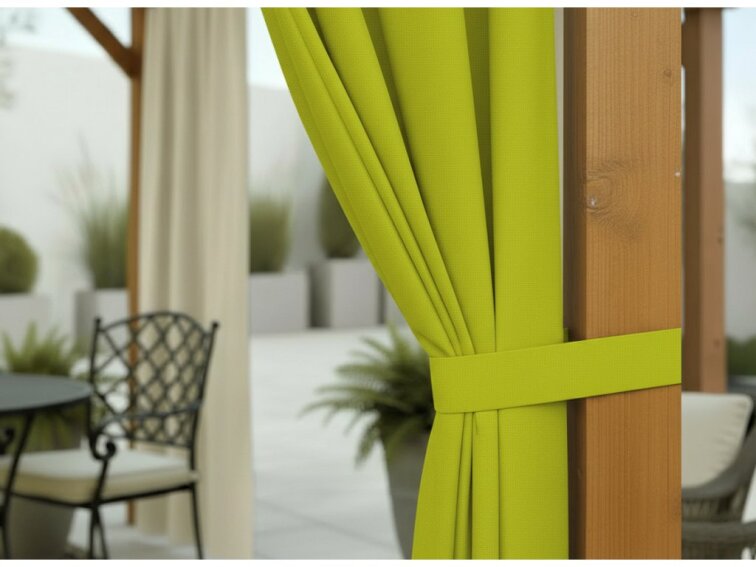 Venkovní zahradní závěs s kroužky MONTANA color 32 olivová, různé rozměry MyBestHome