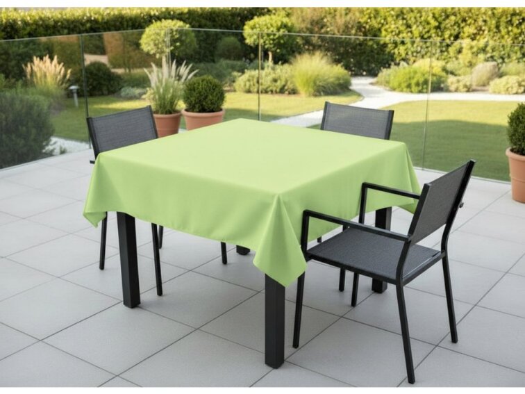 Venkovní čtvercový ubrus TERRA color 20 pistáciová, různé rozměry Mybesthome