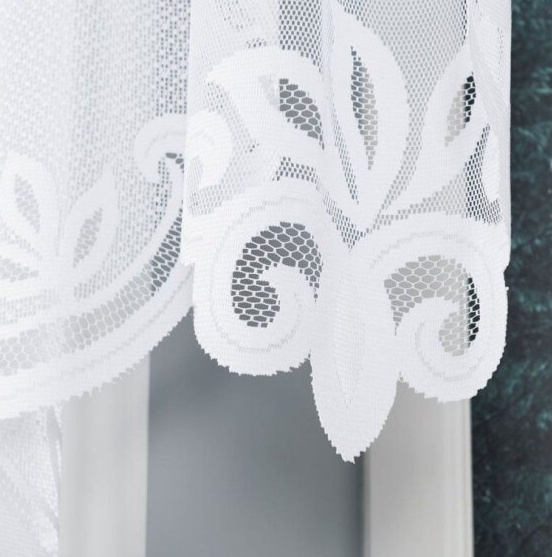 Dekorační krátká záclona na žabky s kroužky POLA bílá 300x120 cm MyBestHome