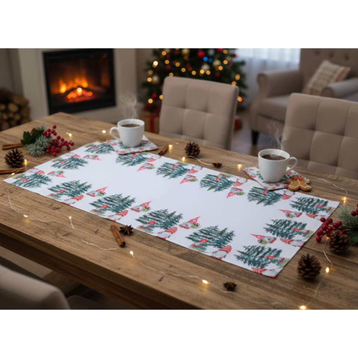 Vánoční běhoun na stůl CHRISTMAS ELF 40x85 cm