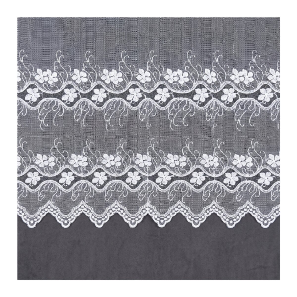 Dekorační žakárová záclona s řasící páskou LINETTE 250 bílá 200x250 cm MyBestHome