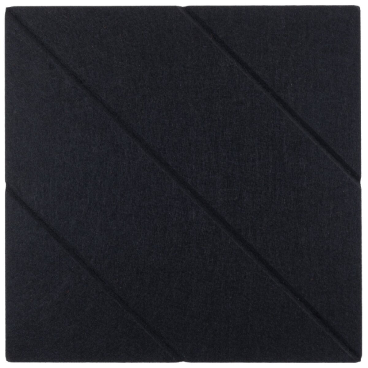 Dekorativní filcový nástěnný panel CROSS DESIGN černá 40x40 cm čtverec - Cena za 2 kusy v balení