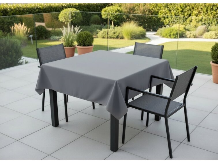 Venkovní čtvercový ubrus TERRA color 23 šedá, různé rozměry Mybesthome