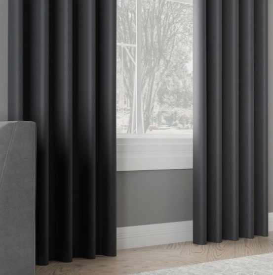 Zatemňovací závěs s kroužky "BLACKOUT" DONA 140x250 cm tmavě šedá 205 (cena za 1 kus) MyBestHome