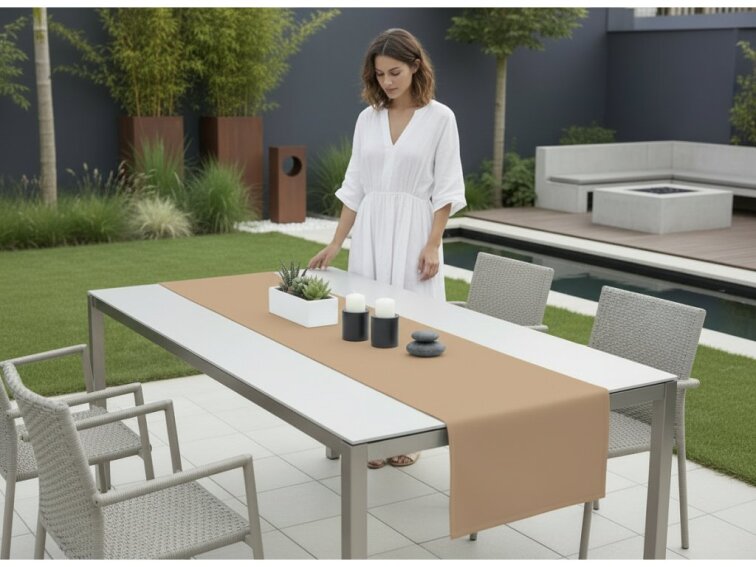 Venkovní běhoun - ubrus RUNNER color 21 béžová, různé rozměry Mybesthome