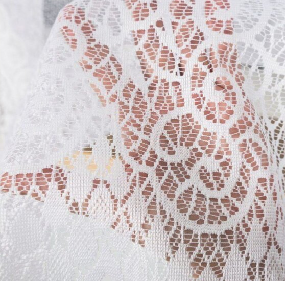 Dekorační oblouková dlouhá záclona na žabky VIOLETTA 180 bílá 300x180 cm MyBestHome